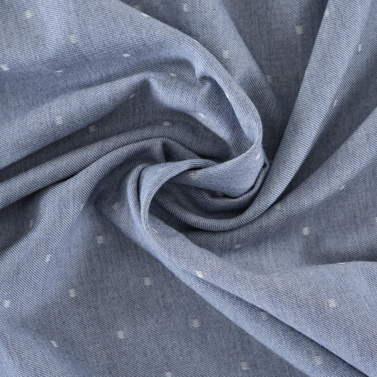 Muted Dot Reversible Made With Egyptian Cotton Ultra Soft Blue Bed Sheet with Pillow Case