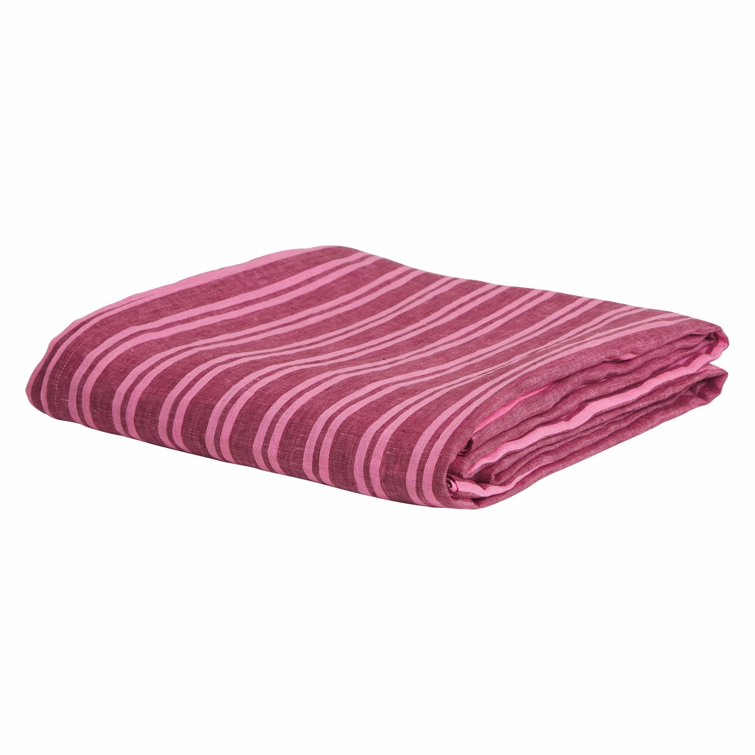 Nadine Linen Pleated Valance - Mahogany