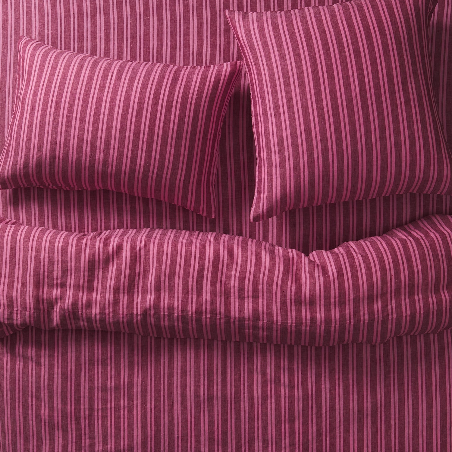 Nadine Linen Sheets - Mahogany