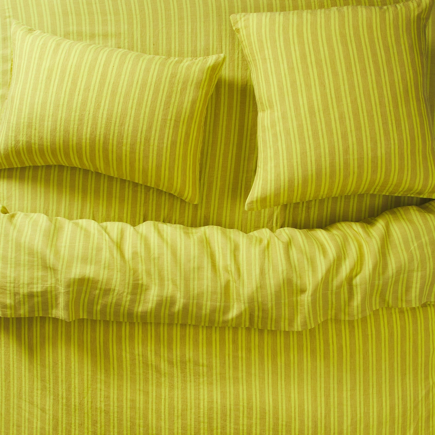Nadine Linen Sheets - Olive