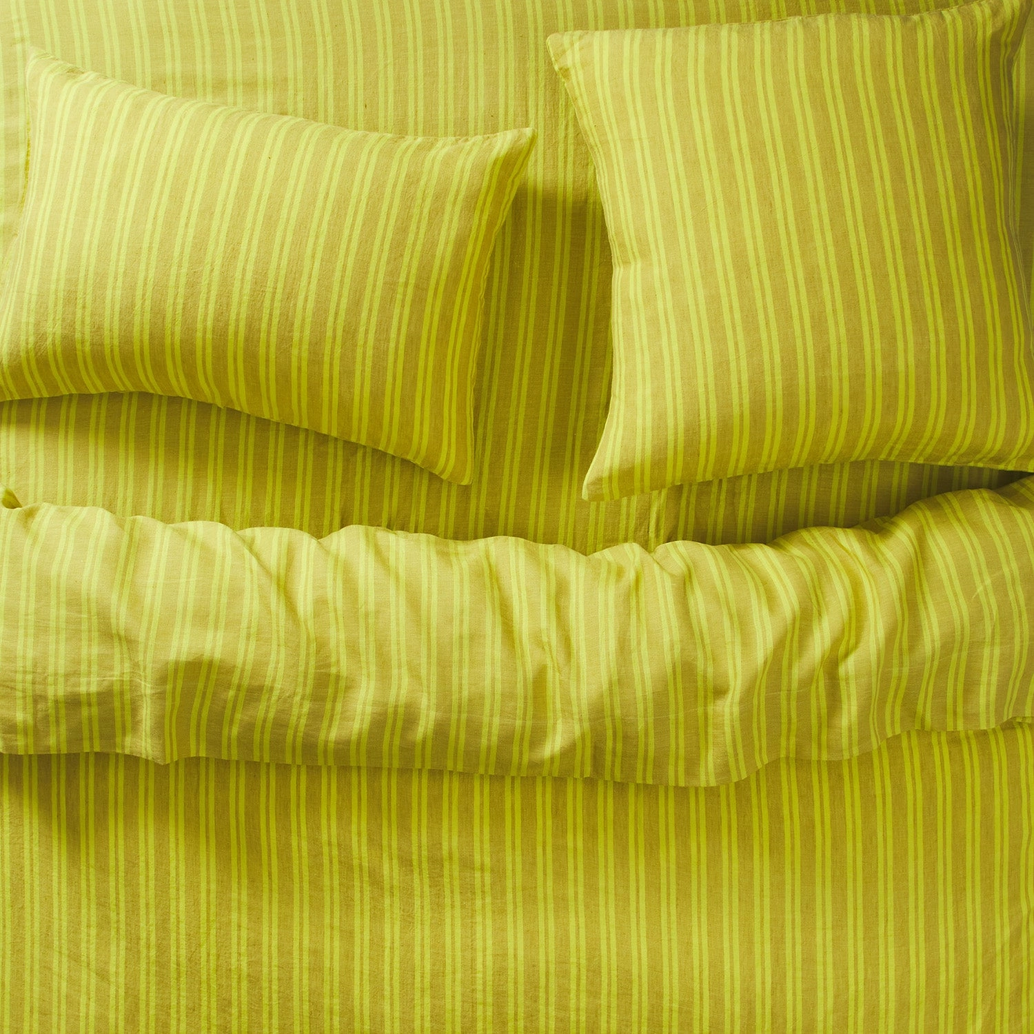 Nadine Linen Sheets - Olive