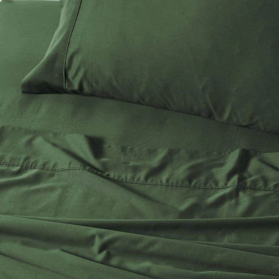 Nara Bamboo Cotton 400TC Sheet Set FOREST by LINEN HOUSE