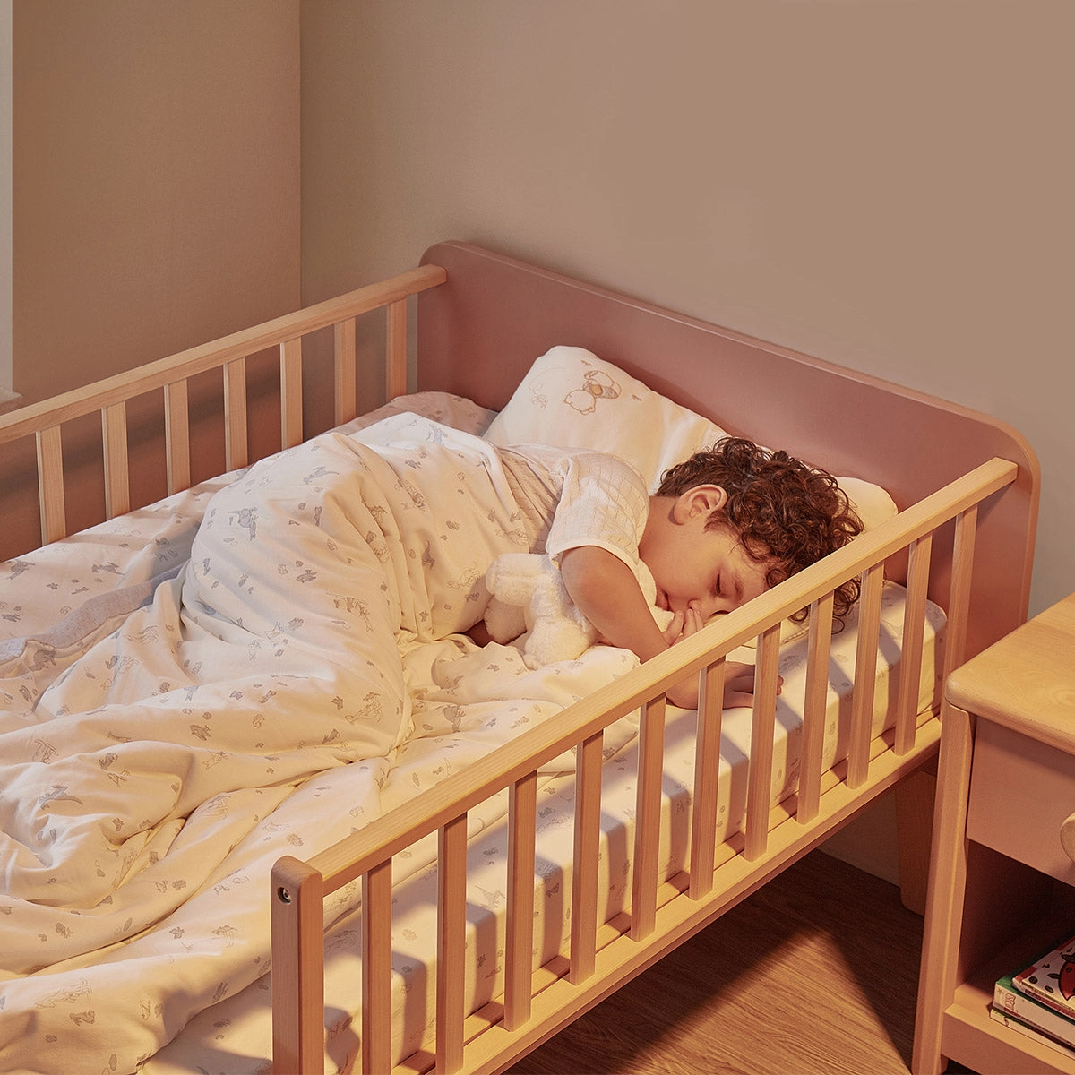 Natty Bedside Bed & Pocket Spring Mattress Package