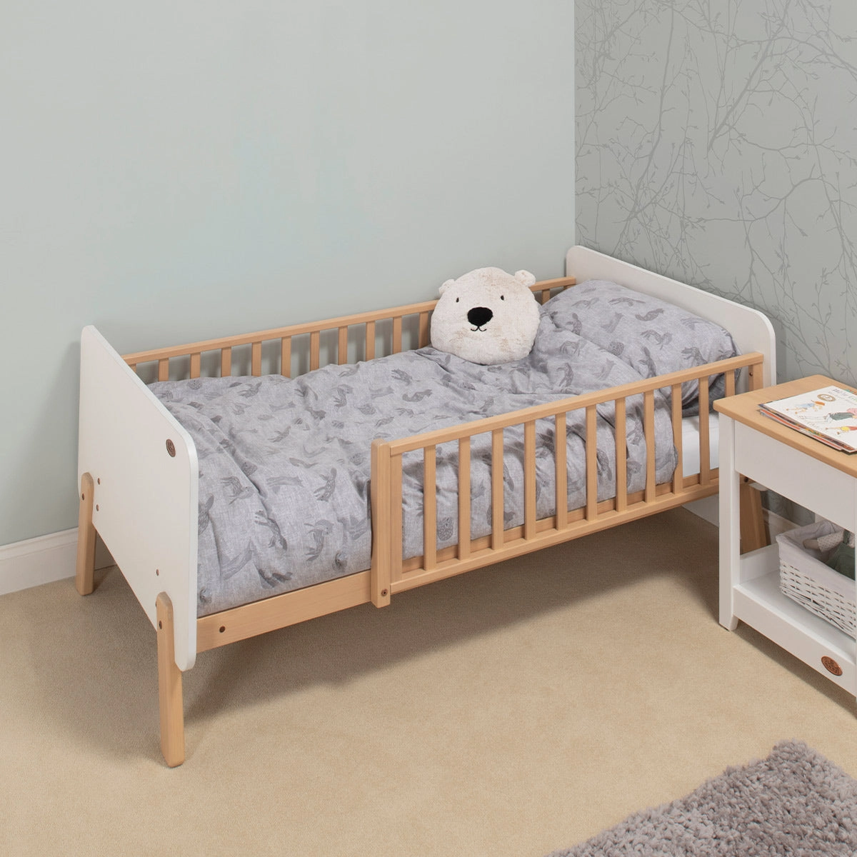 Natty Bedside Bed & Pocket Spring Mattress Package