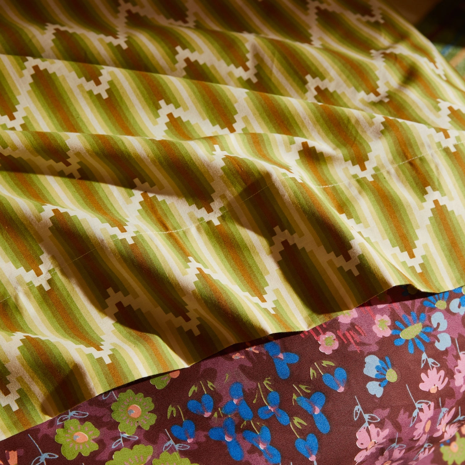 Nisha Cotton Sheets - Reed