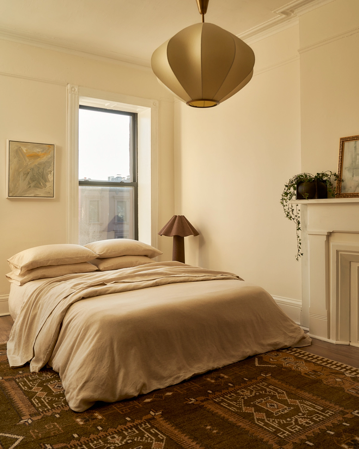 Oatmeal 100% French Flax Linen Fitted Sheet