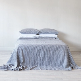 Ocean Stripe Flat Sheet