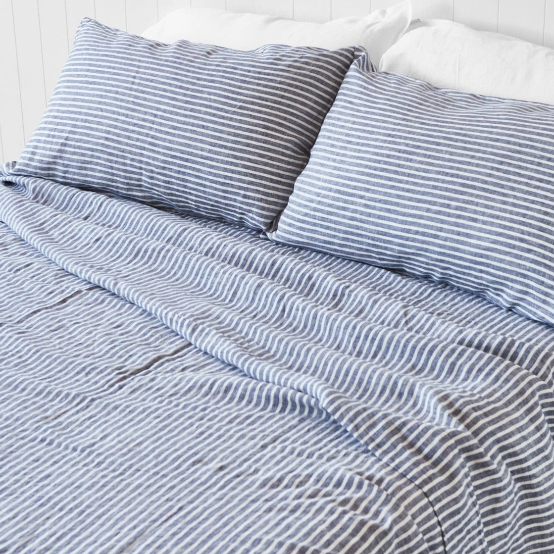 Ocean Stripe Flat Sheet