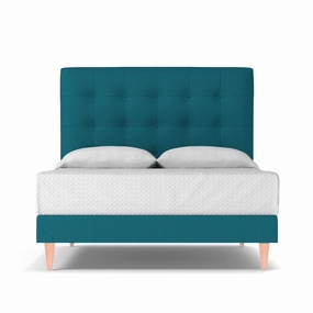 Palmer Drive Upholstered Bed EASTERN KING in BILOXI BLUE - CLEARANCE