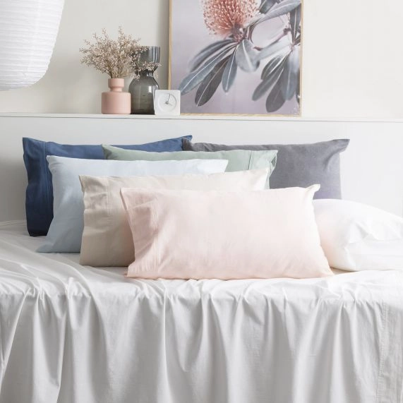 Park Avenue 175 GSM Egyptian Cotton Flannelette Plain Dyed Sheet Set - ASH