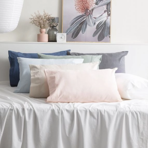 Park Avenue 175 GSM Egyptian Cotton Flannelette Plain Dyed Sheet Set - ROSE
