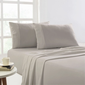 Park Avenue 175 GSM Egyptian Cotton Flannelette Plain Dyed Sheet Set - SAND
