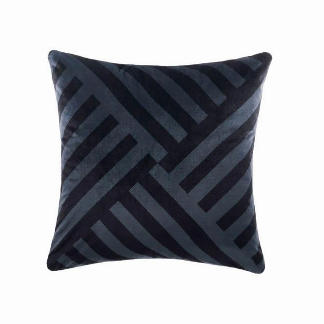 Phoenix 48 x 48cm Cushion Slate by Linen House