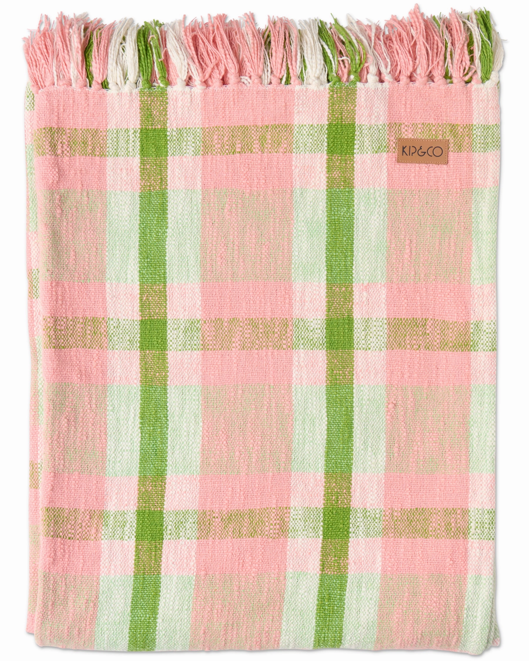 Pistachio Tartan Woven Throw