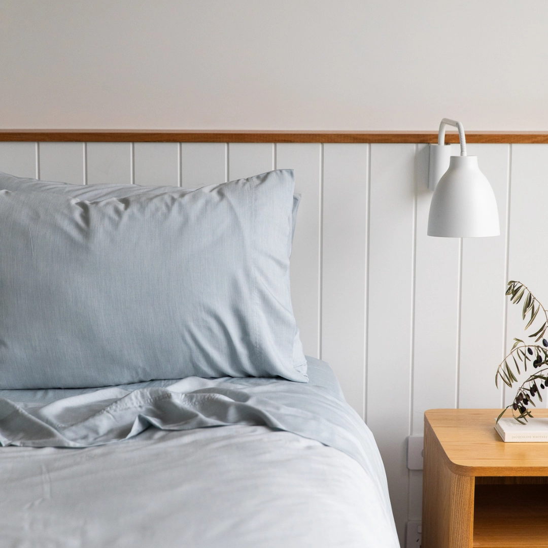 Plant Dyed Organic Bamboo Silk Sheet Sets