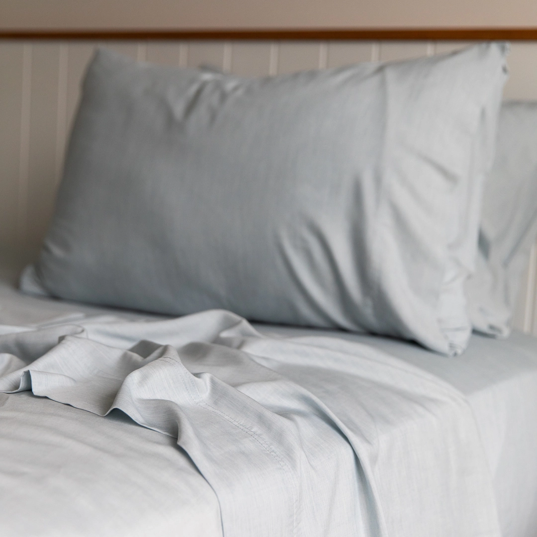 Plant Dyed Organic Bamboo Silk Sheet Sets