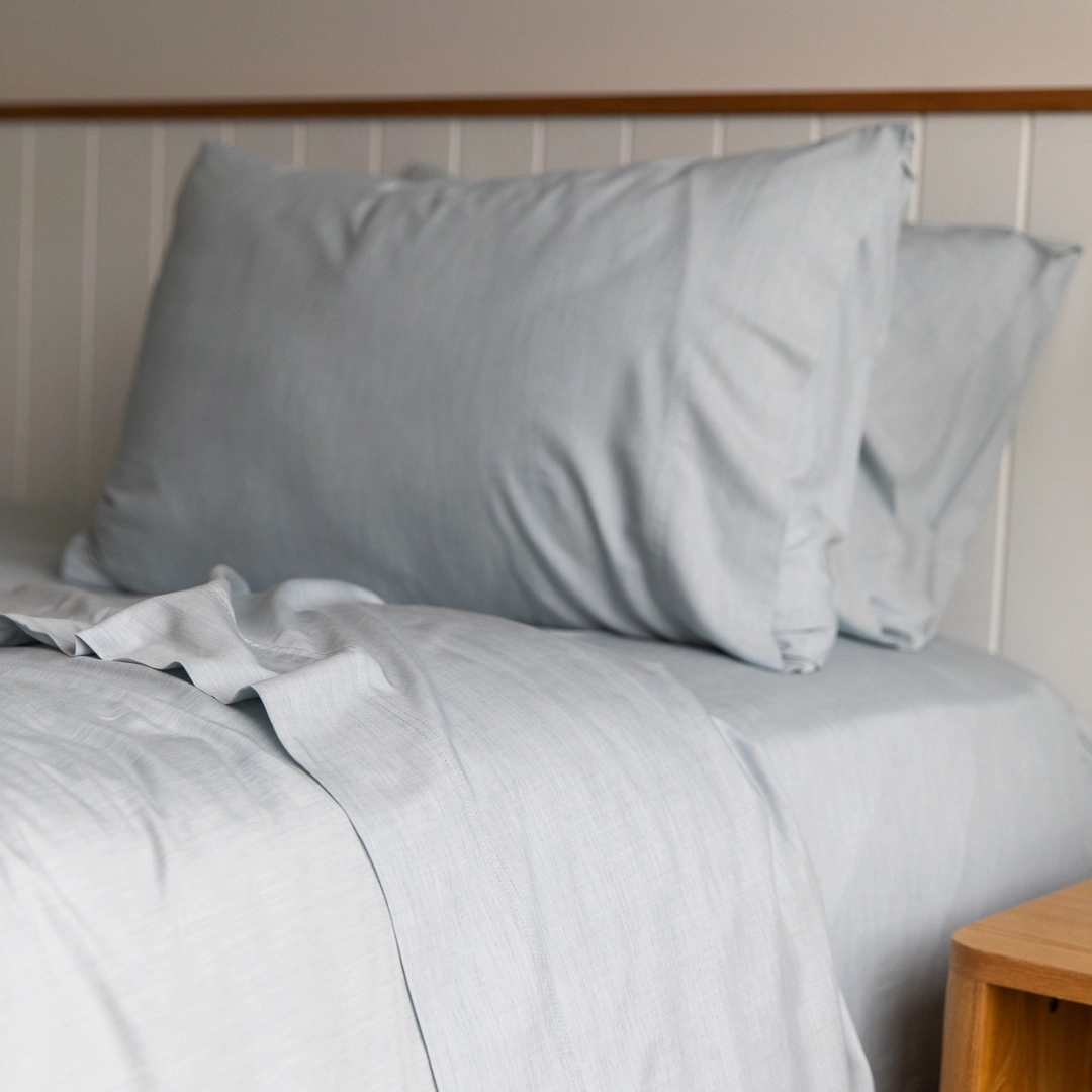 Plant Dyed Organic Bamboo Silk Sheet Sets