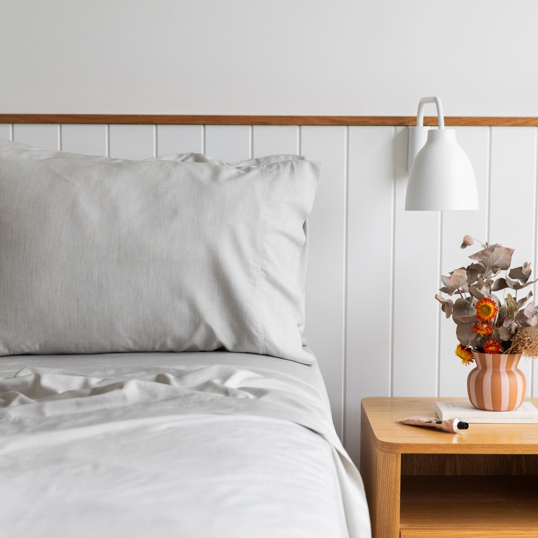 Plant Dyed Organic Bamboo Silk Sheet Sets