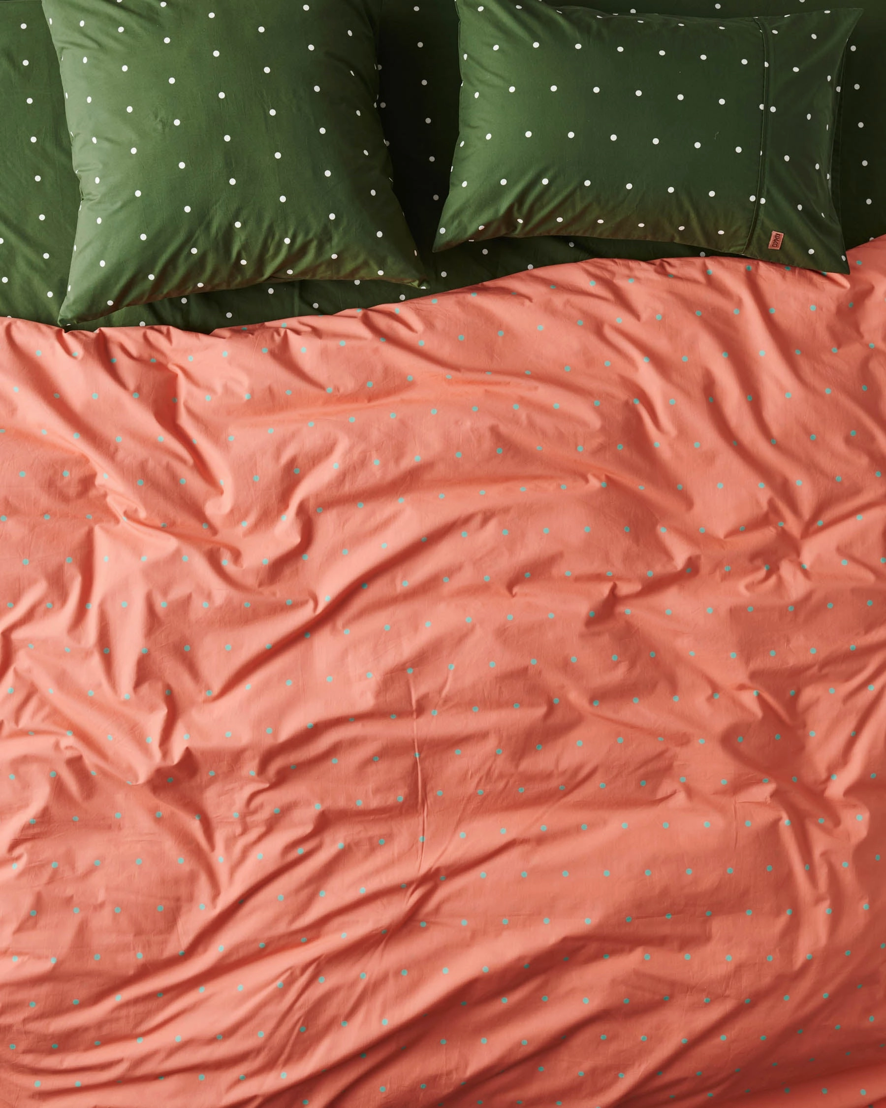 Polkadot Cactus Organic Cotton European Pillowcases