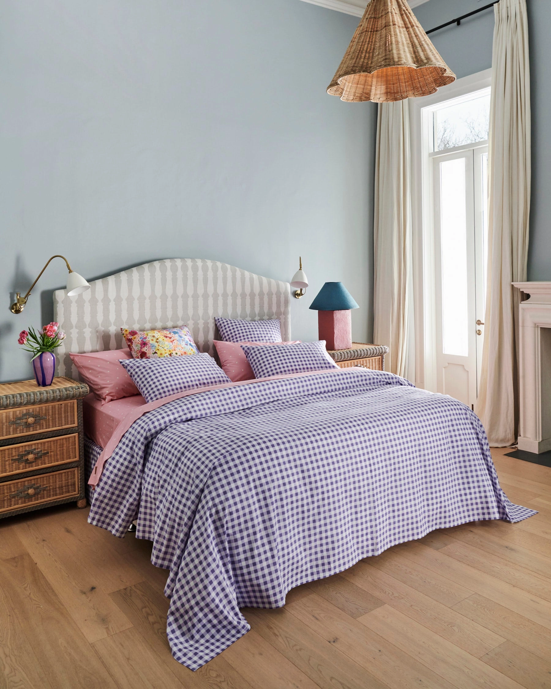 Polkadot Strawberry Organic Cotton Fitted Sheet