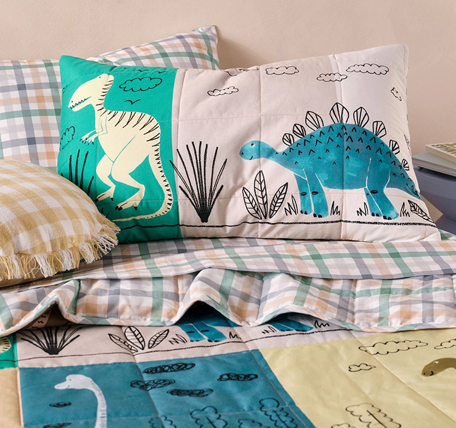 Prehistoric Patchwork Coverlet Set Multi