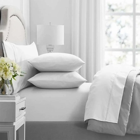 Premium 1000TC Egyptian Cotton WHITE Sheet Set by Renee Taylor