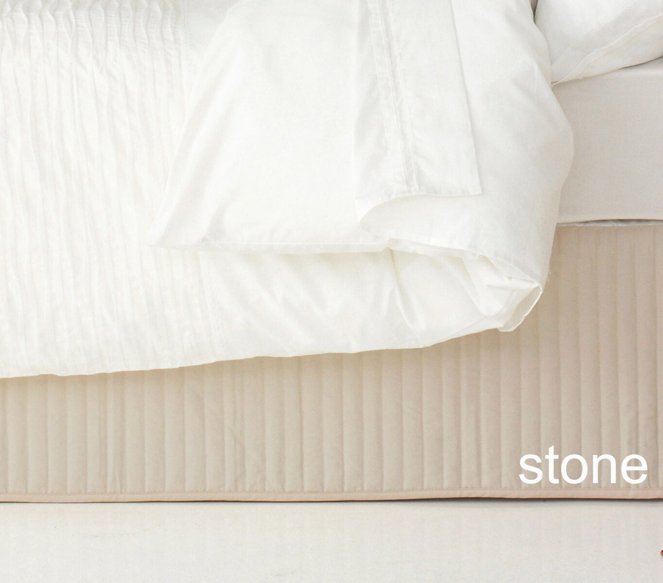 Quilted Classic Valance by Ardor Boudoir - STONE