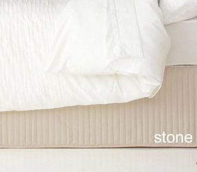 Quilted Classic Valance by Ardor Boudoir - STONE