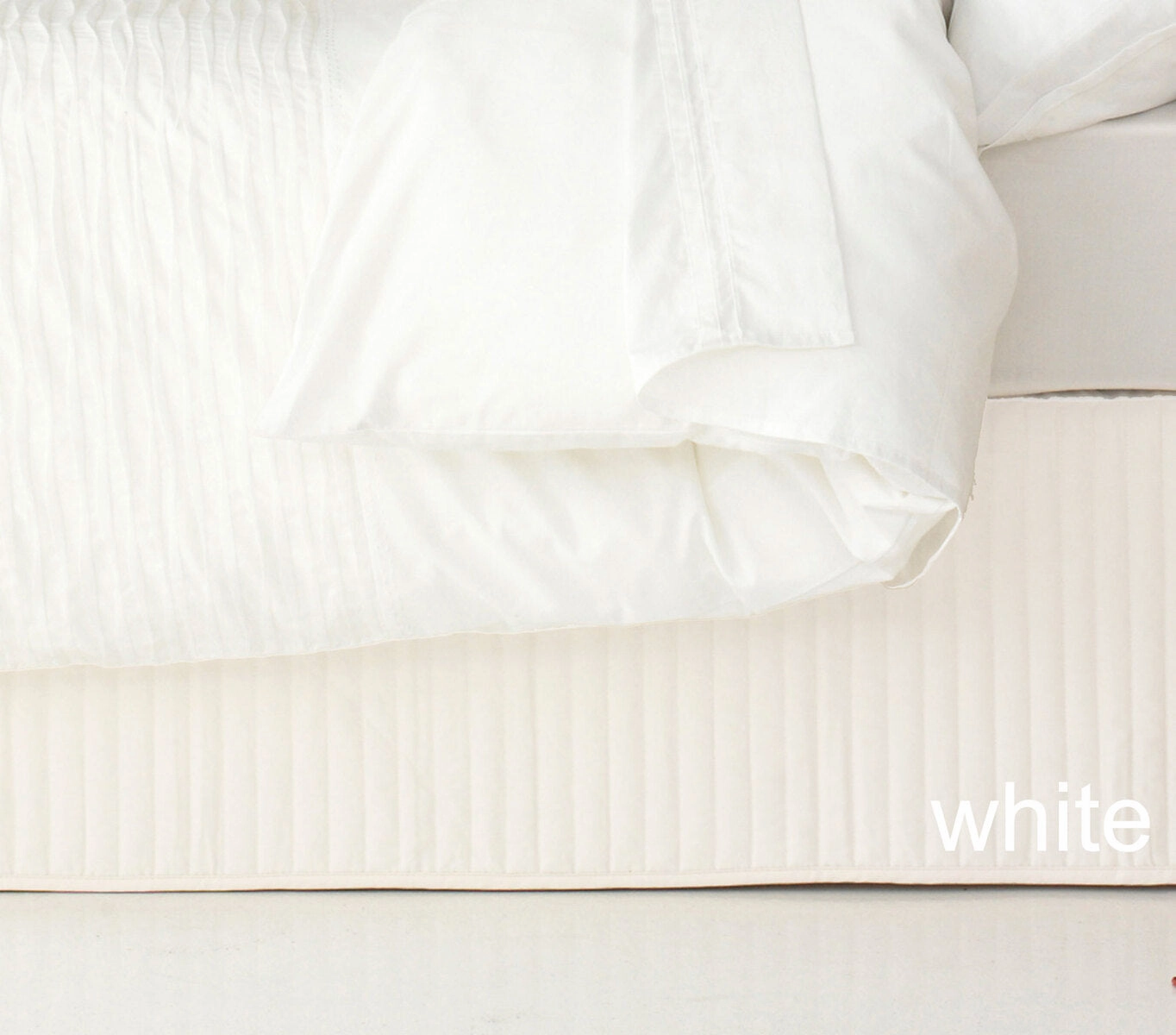 Quilted Classic Valance by Ardor Boudoir - WHITE