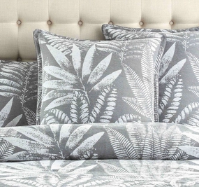 Raven European Pillowcase Charcoal