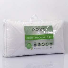 Relax Right Microfibre King Pillow by Bianca