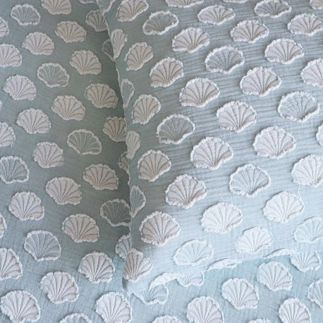 Renee Taylor Coralium Aqua Jacquard European Pillowcase