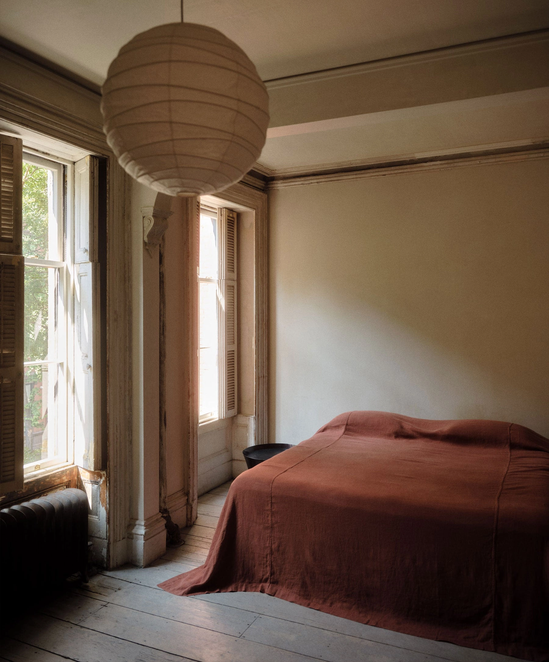 Repose Linen Bedcover - Cinnabar