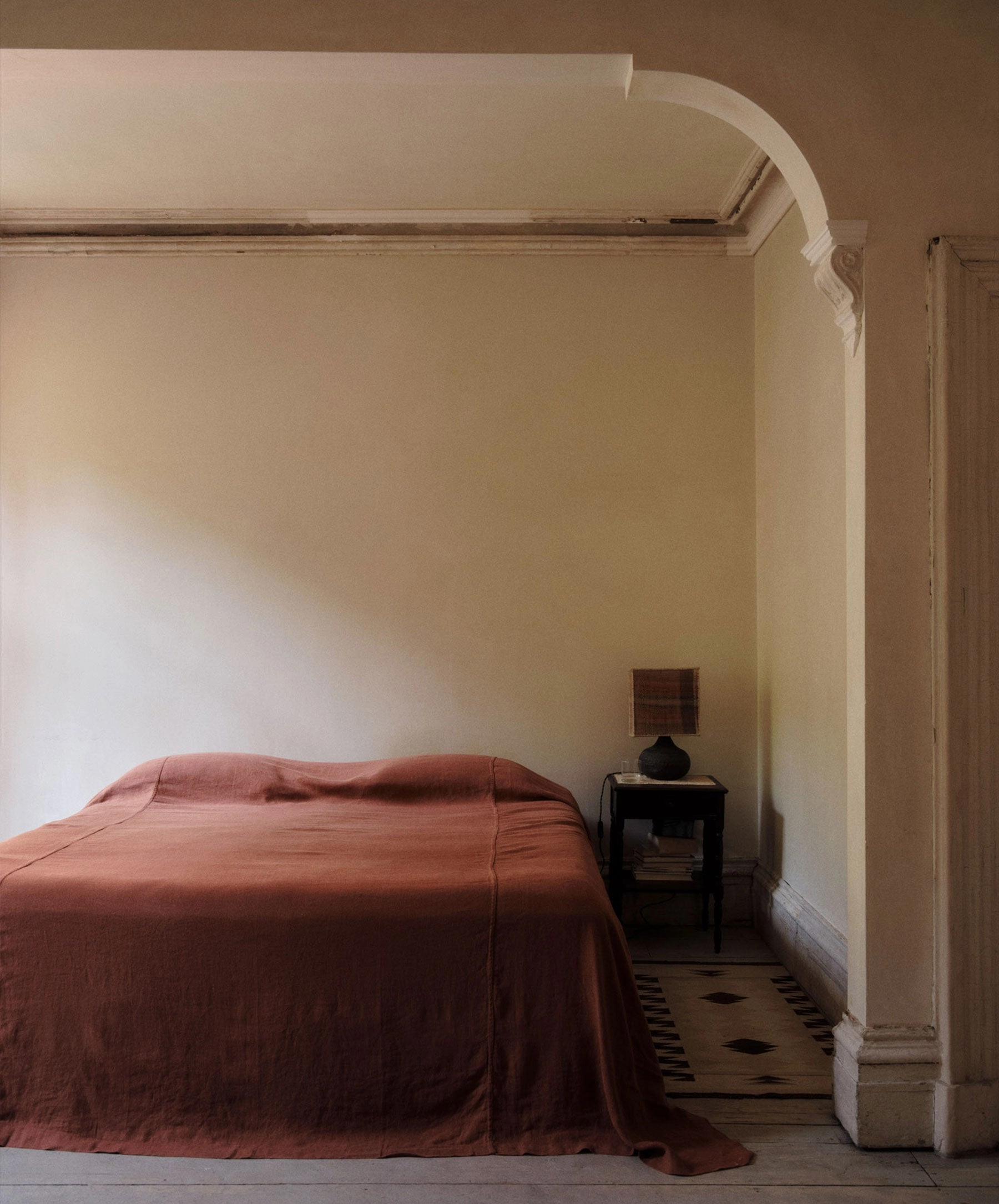 Repose Linen Bedcover - Cinnabar