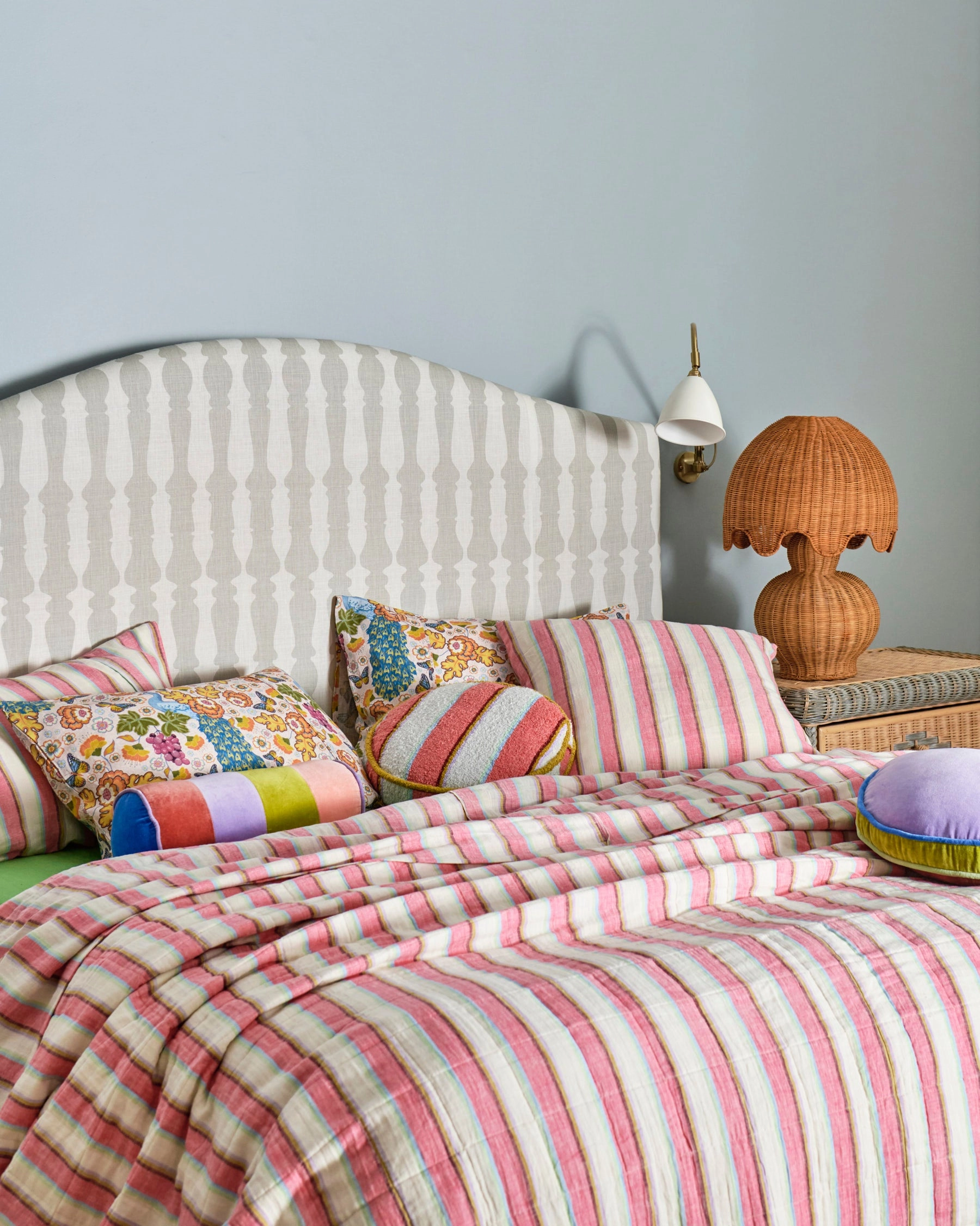 Rise And Shine Reversible Linen Quilted Bedspread