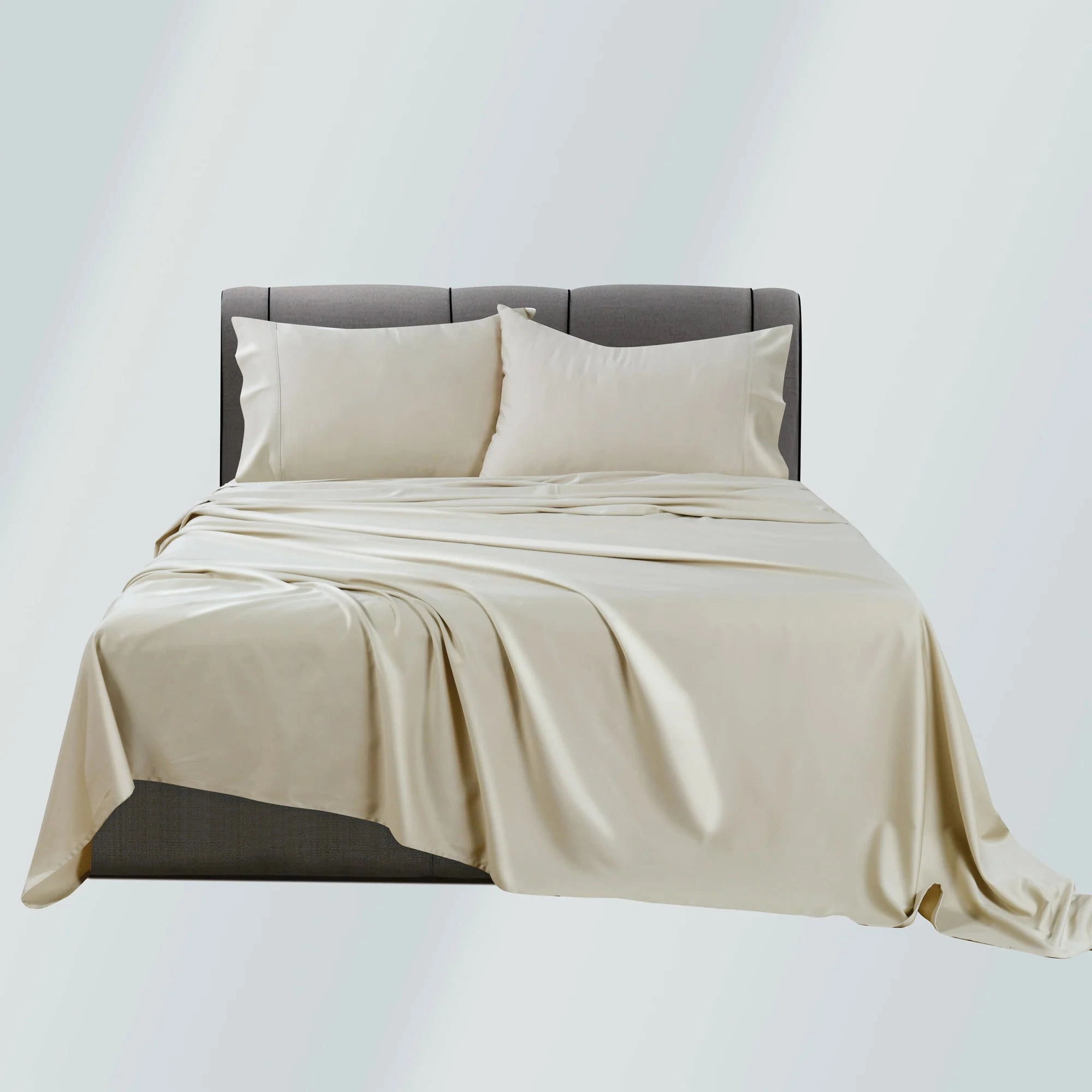 Rosebank 500tc Bamboo/Cotton Sateen Mega Sheet Sets SAND by Bianca