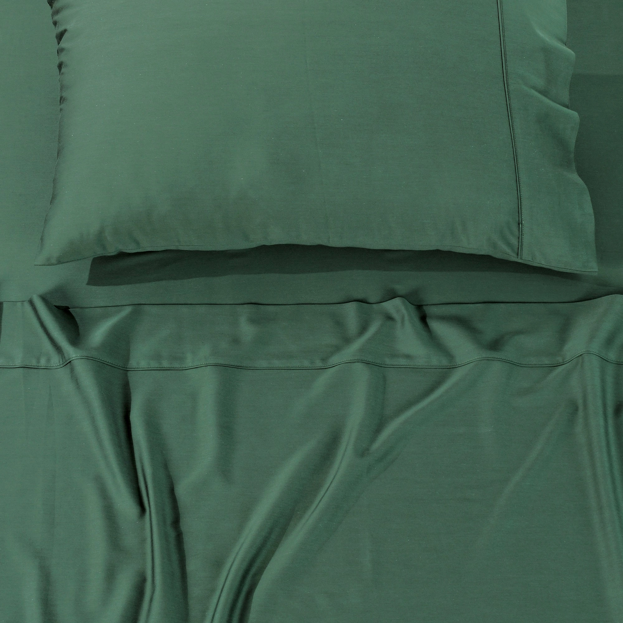 Rosebank Mega 500 Thread Count Bamboo/Cotton Sateen Weave Sheet Sets Forest Green