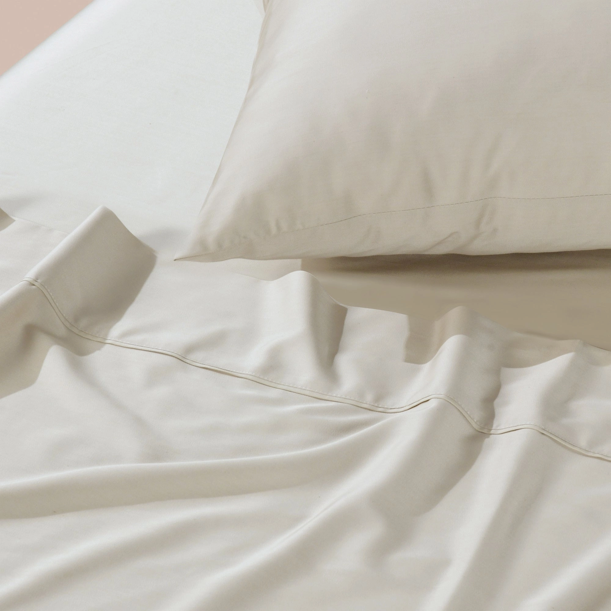 Rosebank Mega 500 Thread Count Bamboo/Cotton Sateen Weave Sheet Sets Sand