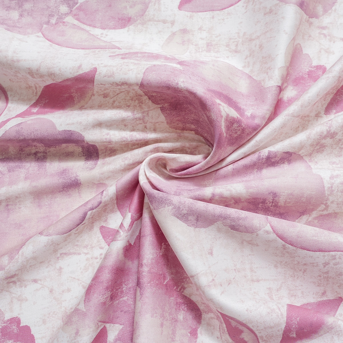 Royal Botanic 200 TC Petals Purple 100% Cotton Bed Sheet With Pillow Case