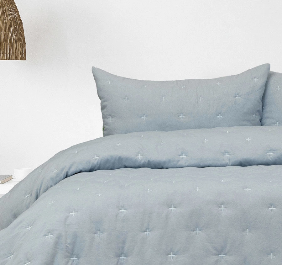 Saladin Comforter Set Chambray