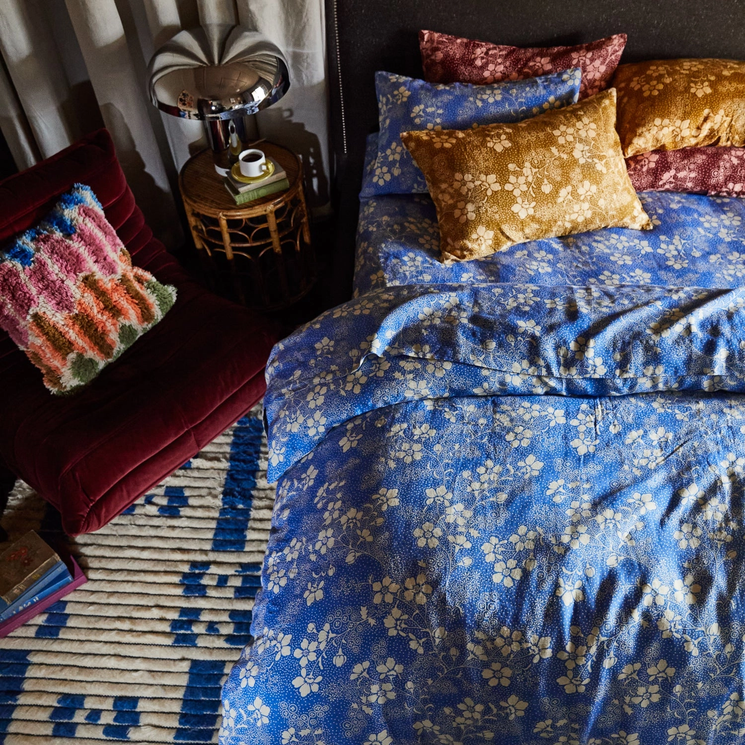 Salina Linen Sheets - Lapis