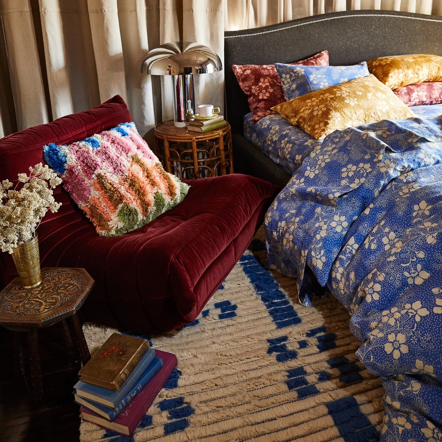 Salina Linen Sheets - Lapis