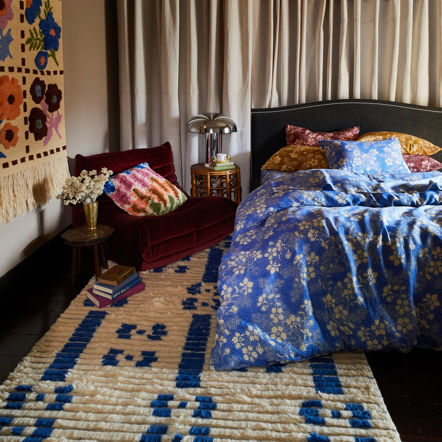 Salina Linen Sheets - Lapis
