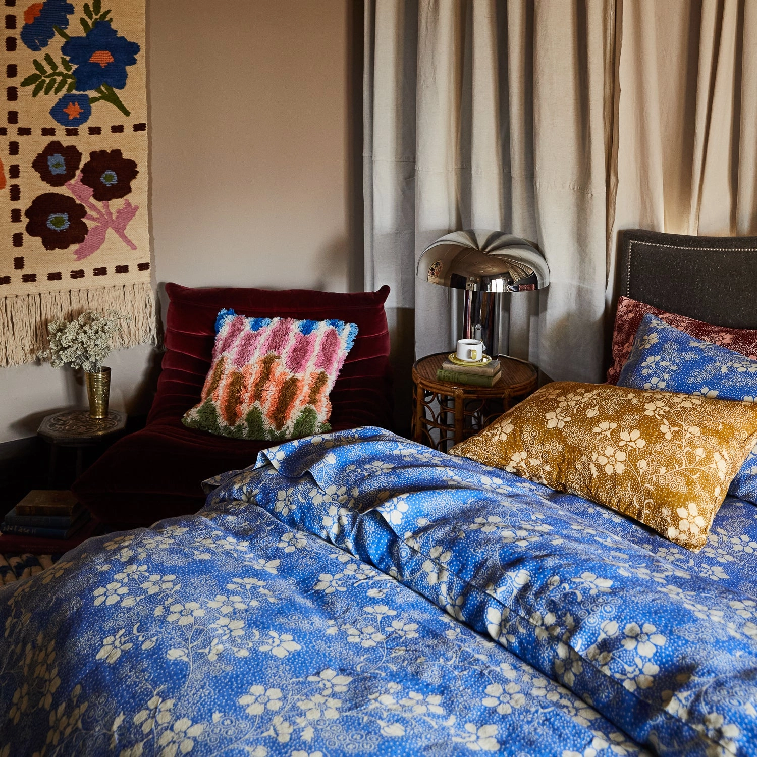 Salina Linen Sheets - Lapis