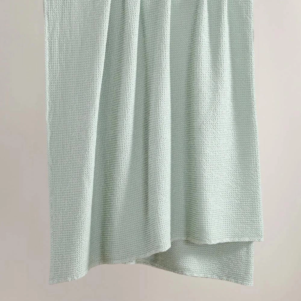 Seafoam Waffle Blanket