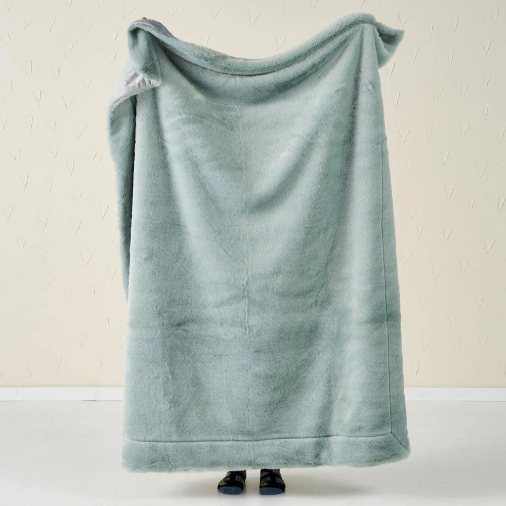 Selma Mist Throw Rug 130 x 170cm by Linen House
