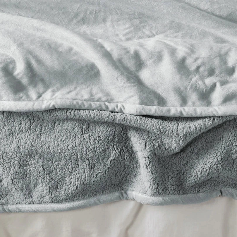 Sena Silver Blanket by Linen House
