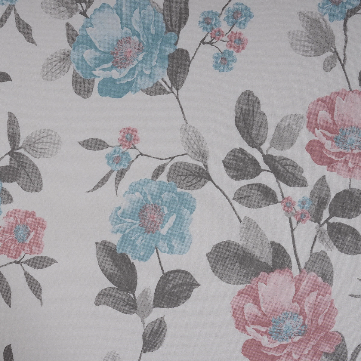 Sensory Bloom Blossom Meadow 100% Cotton Blue Bed Sheet with Pillow Case