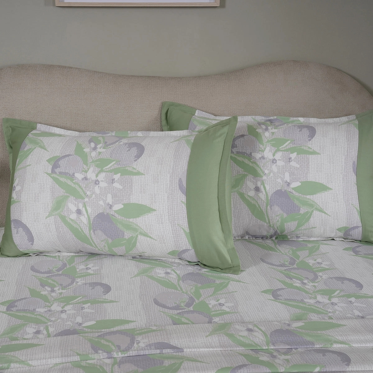 Sensory Bloom Colorsplash 100% Cotton Lilac Bed Sheet with Pillow Case