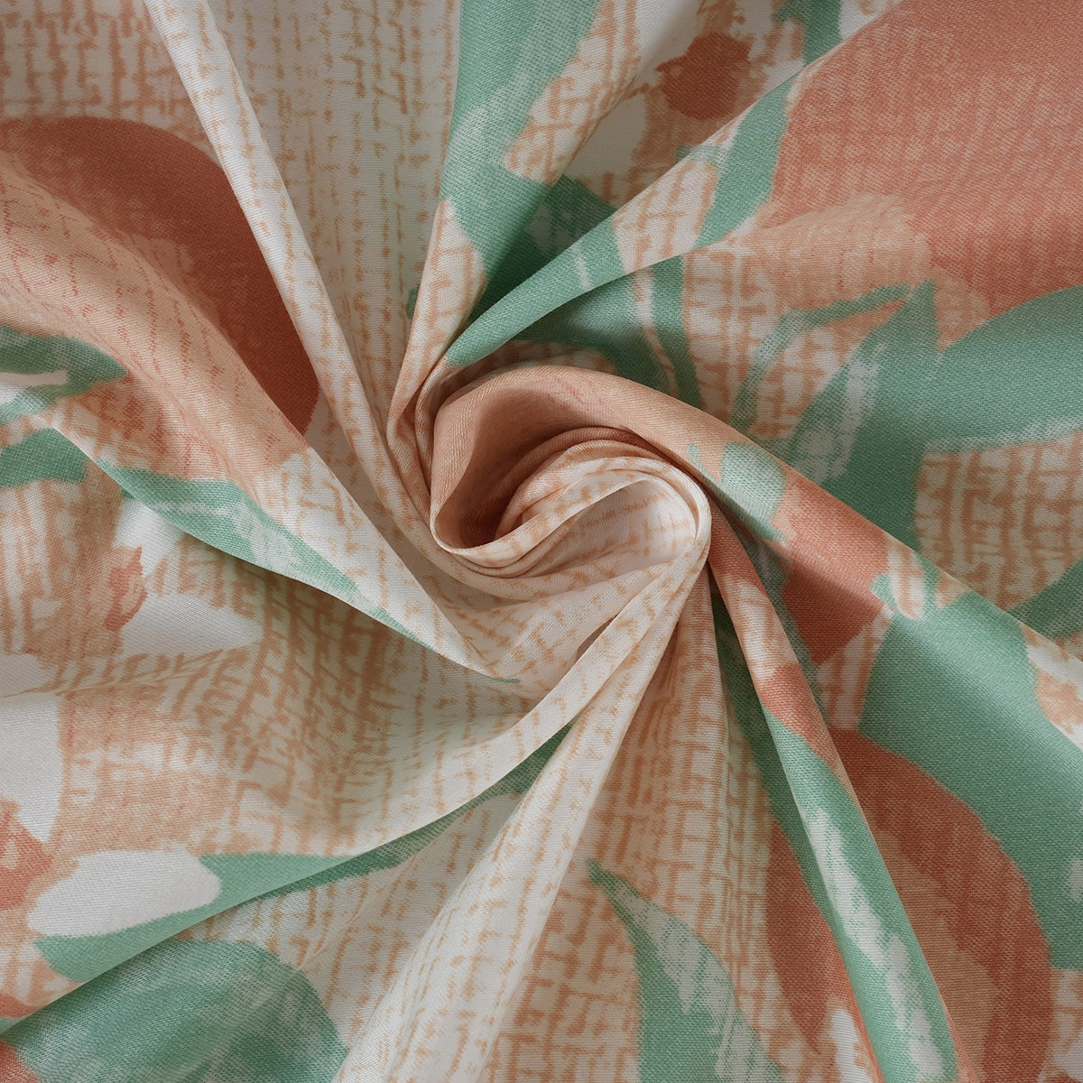 Sensory Bloom Colorsplash 100% Cotton Peach Bed Sheet with Pillow Case